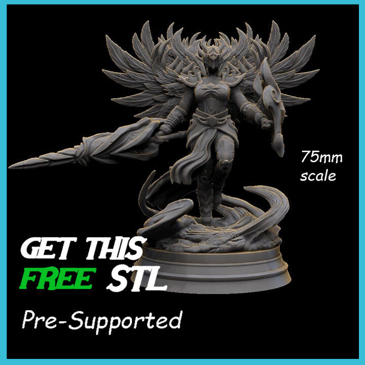 Unpainted Teya Sacred Valkyrie