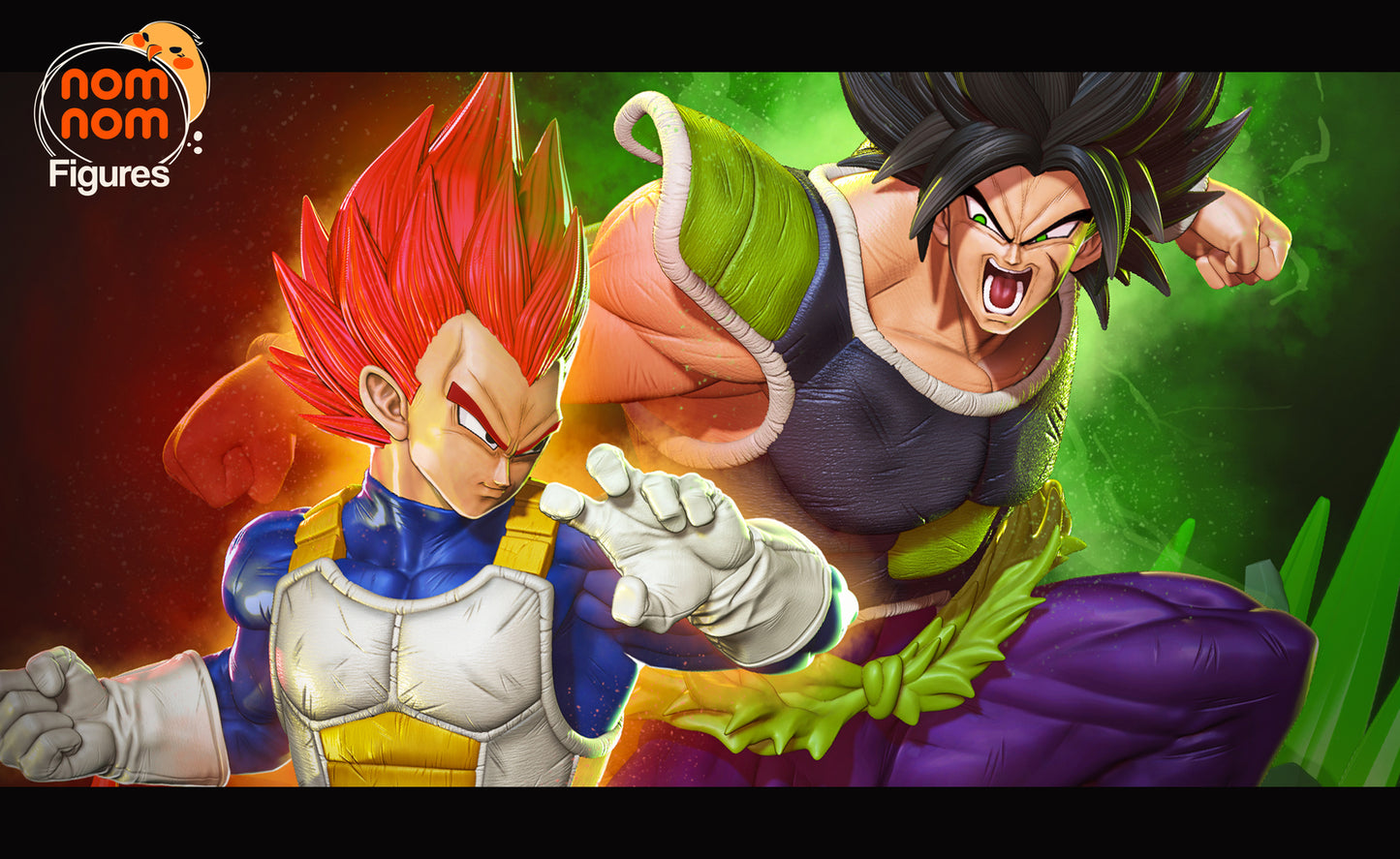 Unpainted Nom Nom Vegeta vs Brody