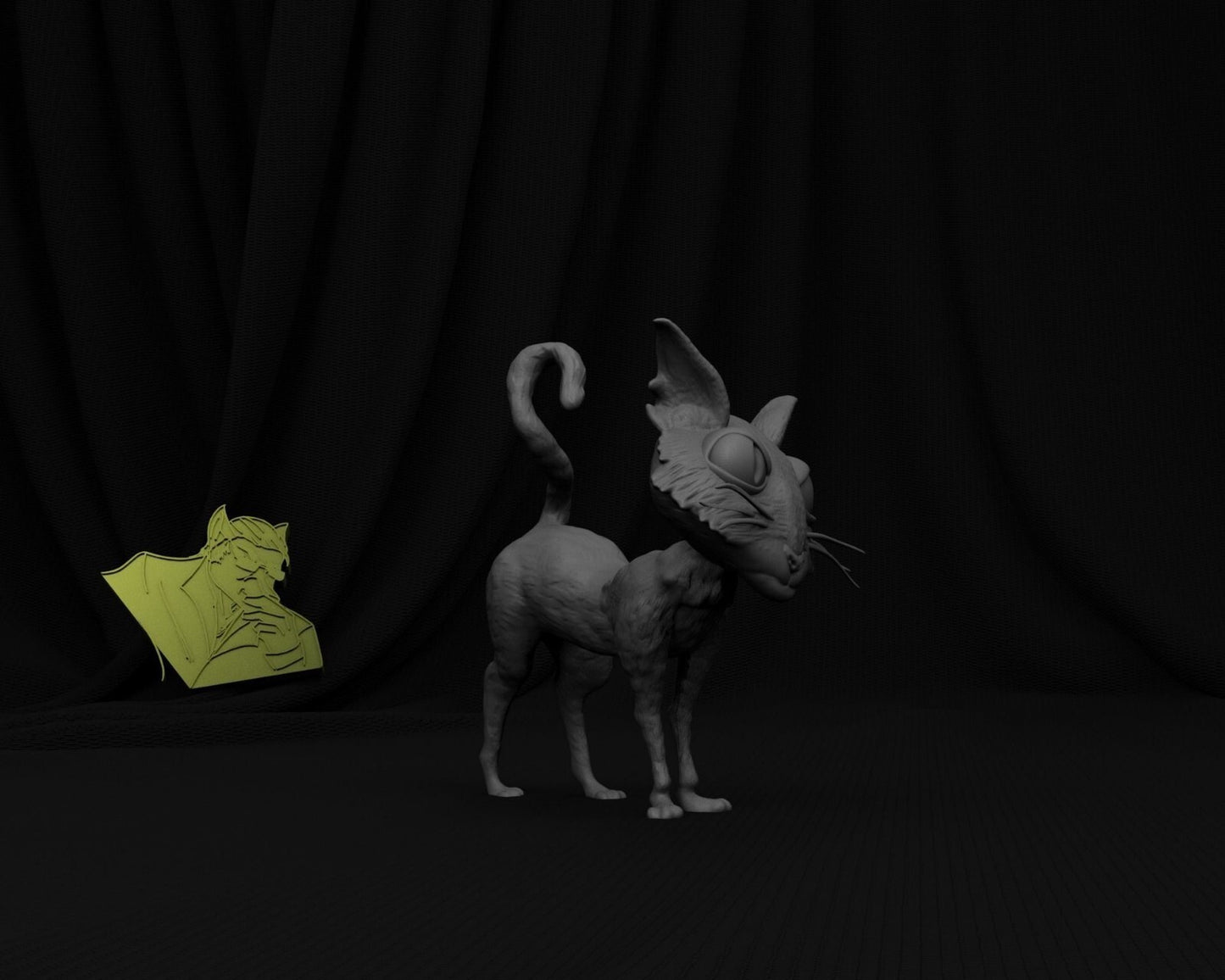 Unpainted Coraline Cat