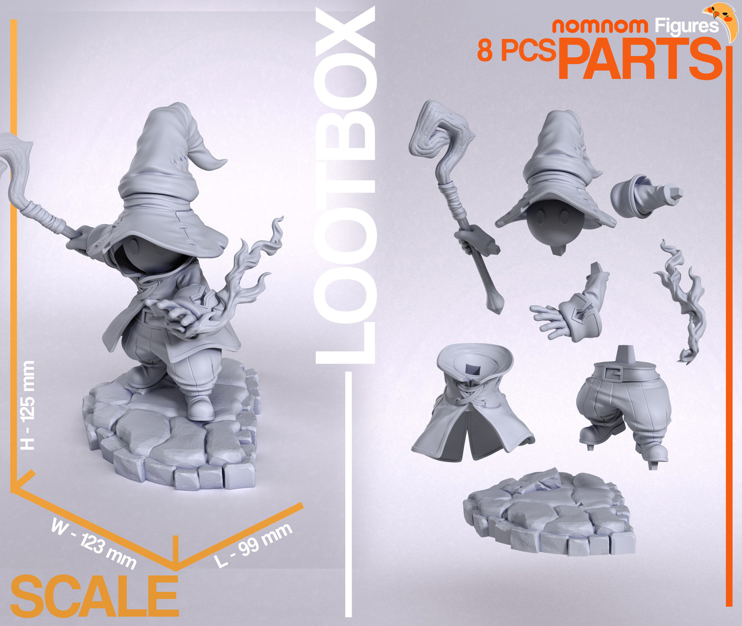 Unpainted Nom Nom Vivi Ornitier FFIX