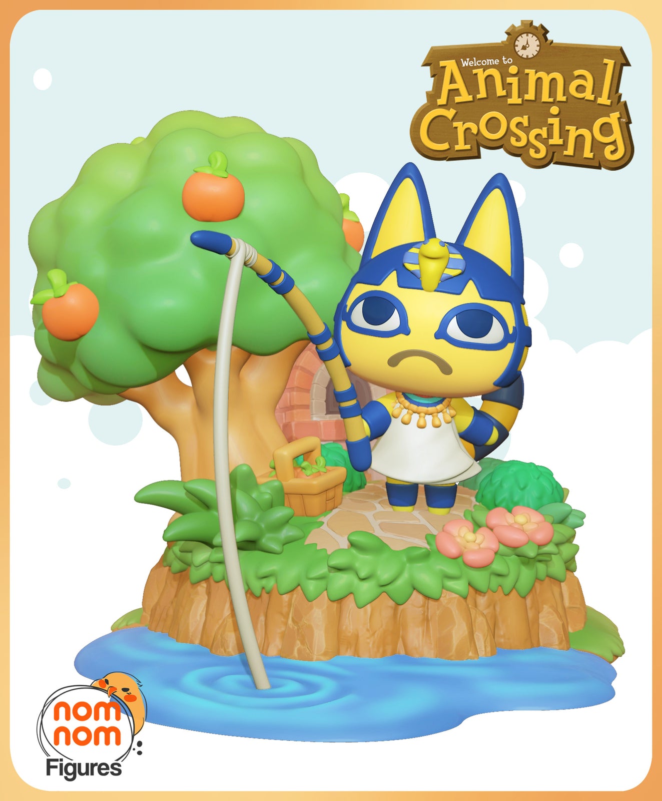 Unpainted Chibi Anka from Animal Crossing
