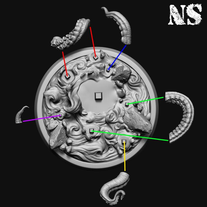 Unpainted Cthulhu - The Great Old One: 3D Printable Miniature Art