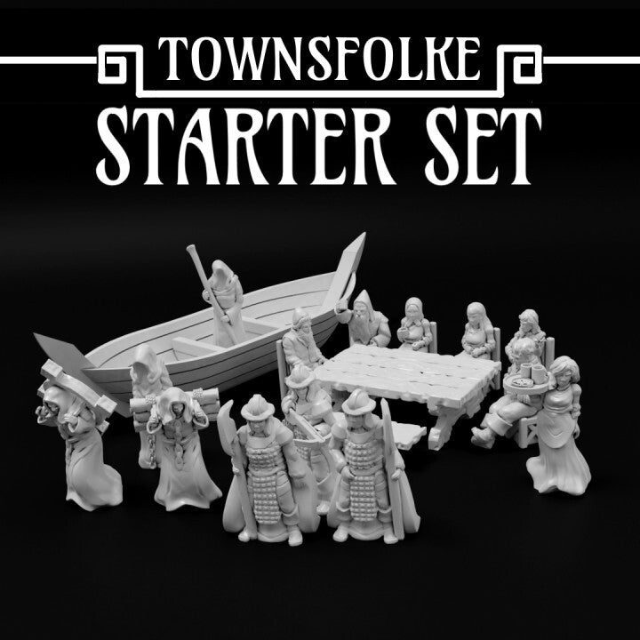 Unpainted Townsfolke: Starter Set