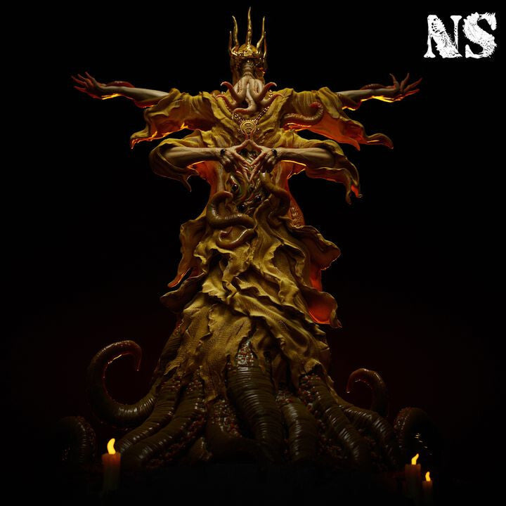 Unpainted Eerie 3D Printable Hastur Model - The King in Yellow Miniature
