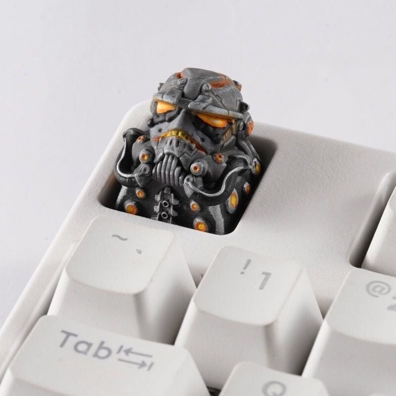 Unpainted Cyberpunk Trooper Key cap