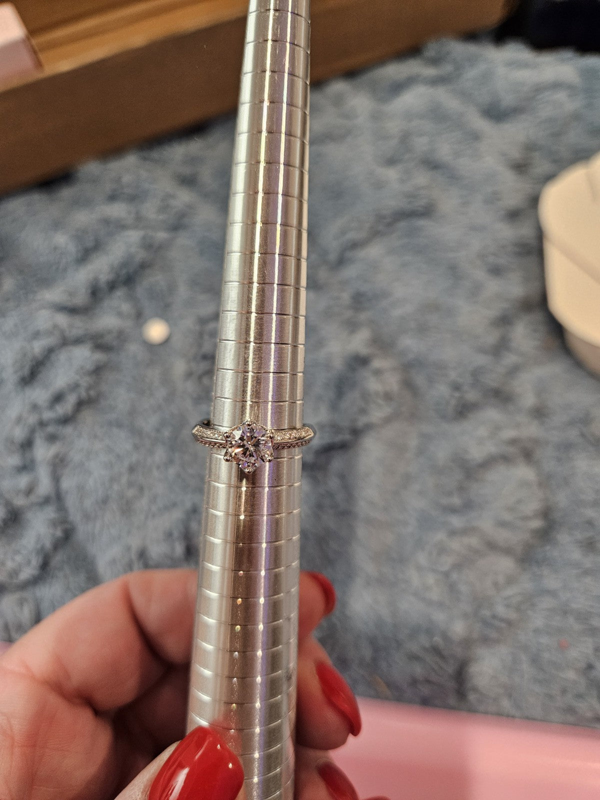 Adjustable Moissanite Ring