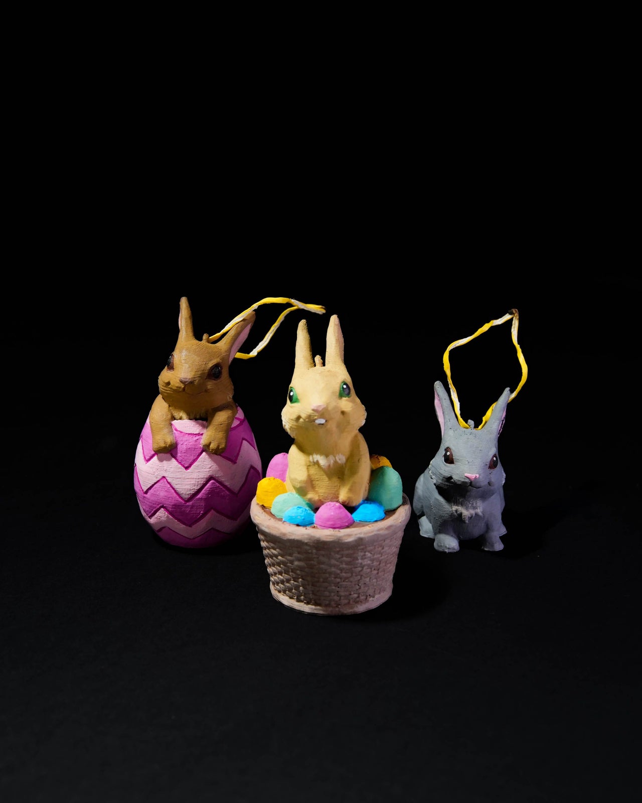 Unpainted “Hand-carved” Easter Ornaments