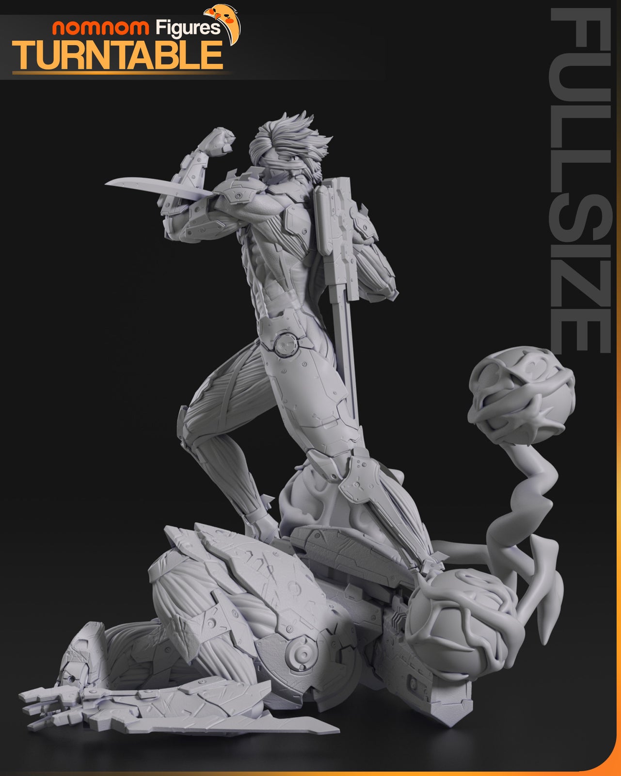 Unpainted Nom Nom Raiden Metal Gear