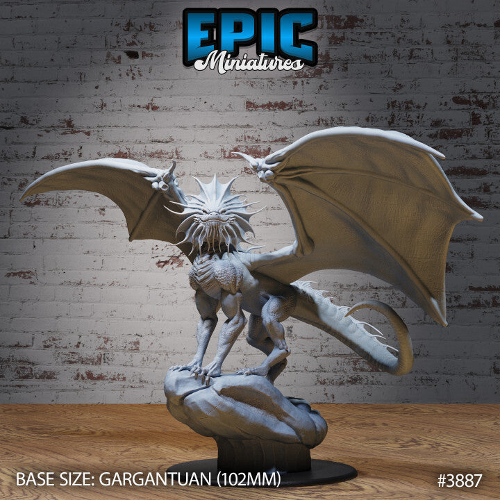 Unpainted Epic 3D Printable Red Dragon Guild Leader: Ruby Legendary Drake