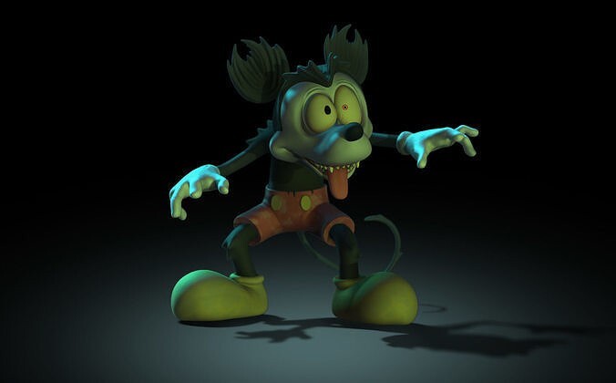 Unpainted Runaway Brain Mickey