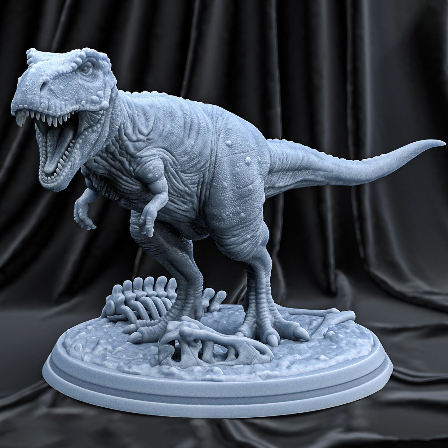 Unpainted TYRANNOSAURUS t - rex statue