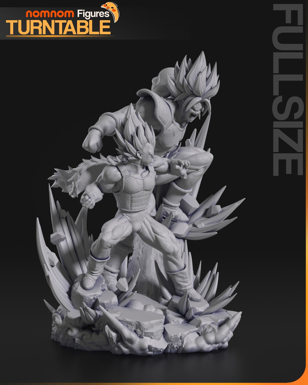 Unpainted Nom Nom Vegeta vs Brody