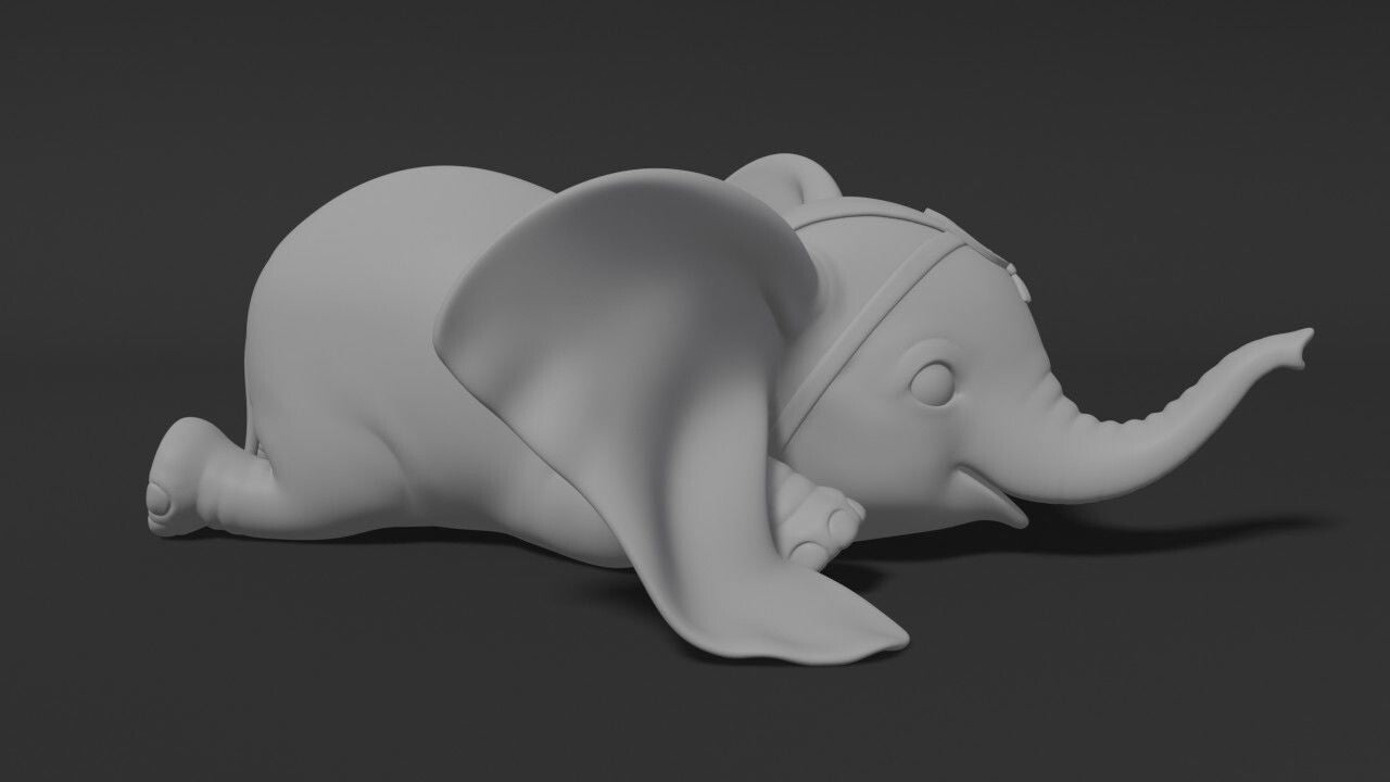 Unpainted Baby Dumbo