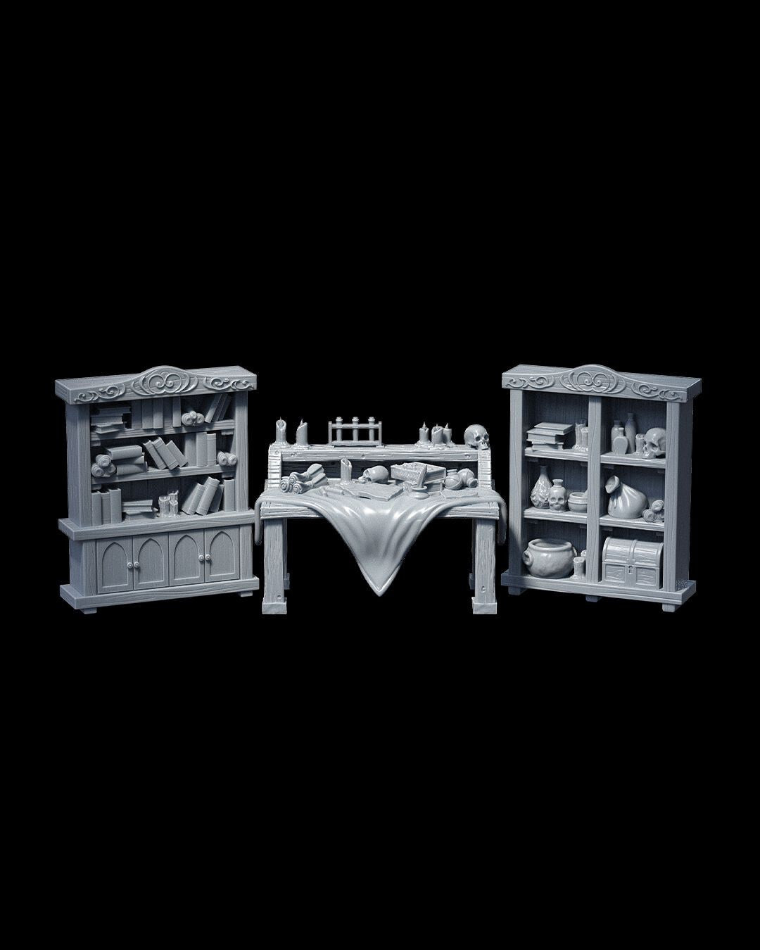 Unpainted Props - The Bestiarium of The Mad Scholar