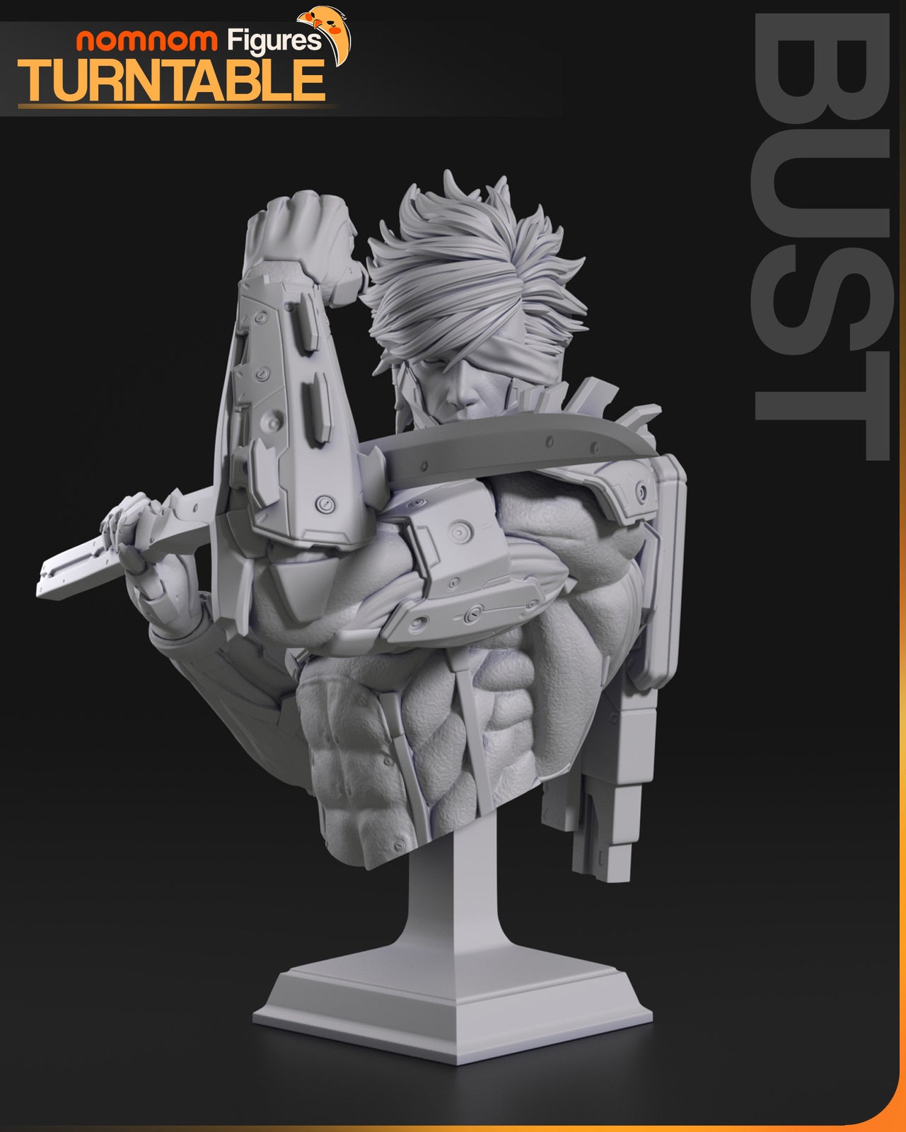 Unpainted Nom Nom Raiden Metal Gear