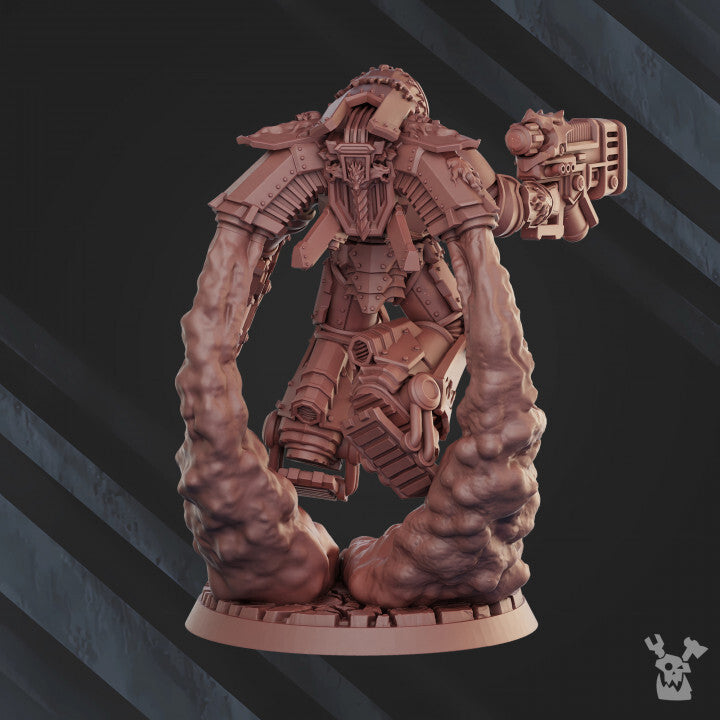 Unpainted Dragon Armor Jetpack Squad Warrior