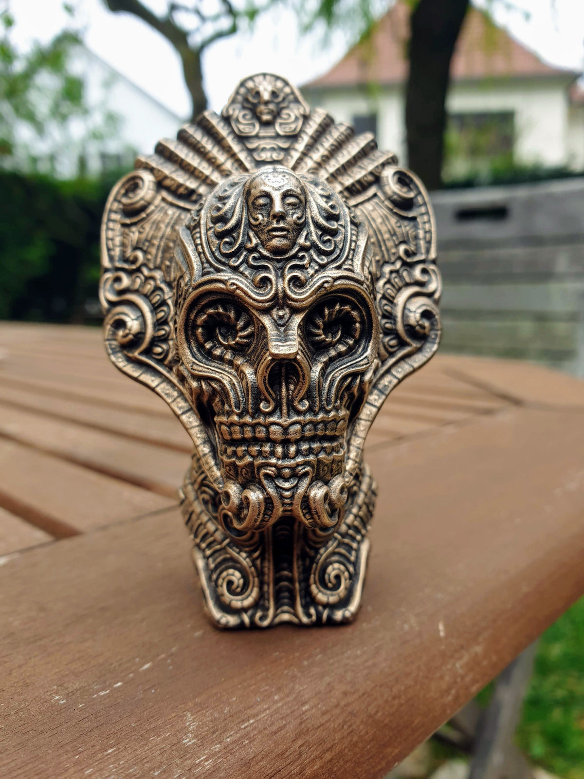 Unpainted The Ancient silver skull