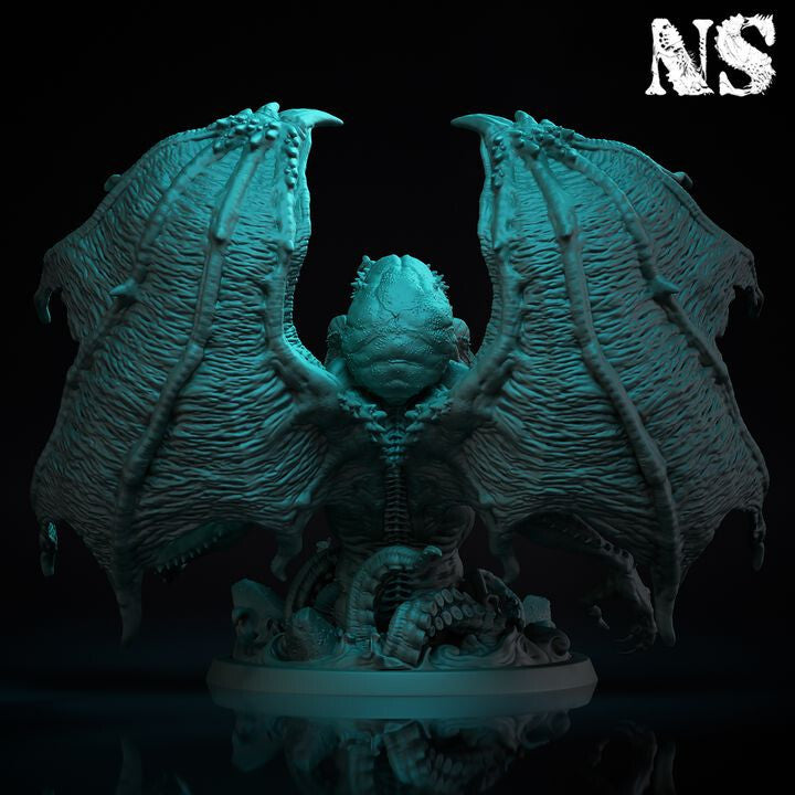Unpainted Cthulhu - The Great Old One: 3D Printable Miniature Art