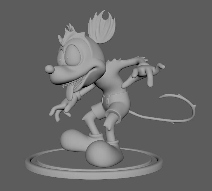 Unpainted Runaway Brain Mickey