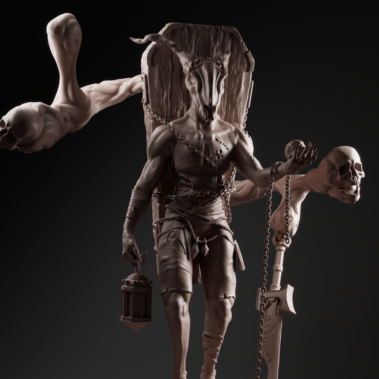 Unpainted Grave hunter monster