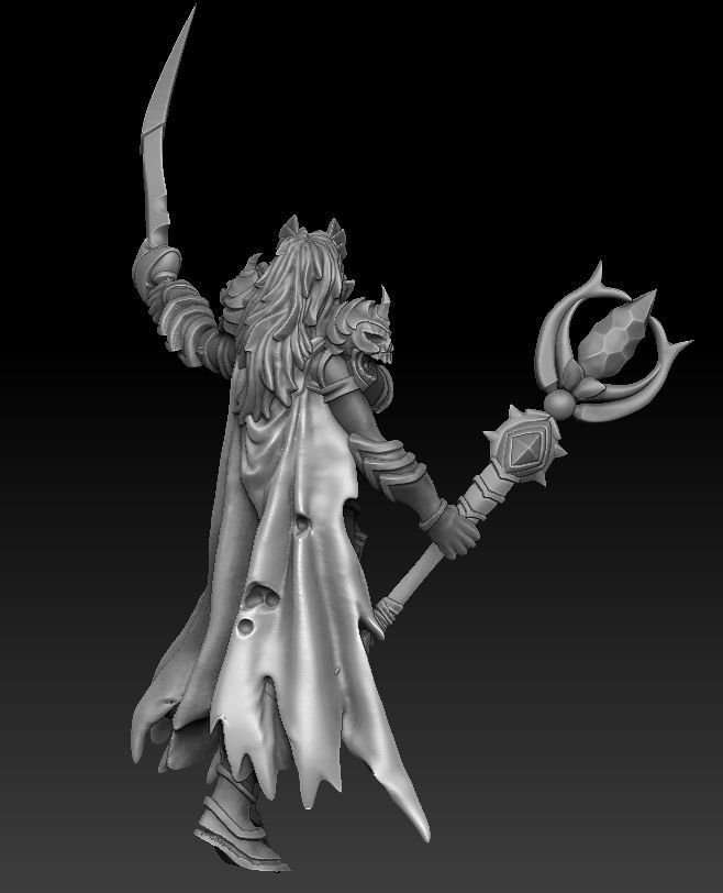 Unpainted Dark Elf image 1