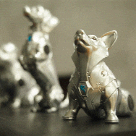 Unpainted Space Pooch Trio image 1