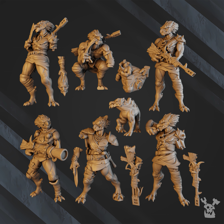 Unpainted-Anunnaki-Tribe-Hunters-Squad-1 image 5
