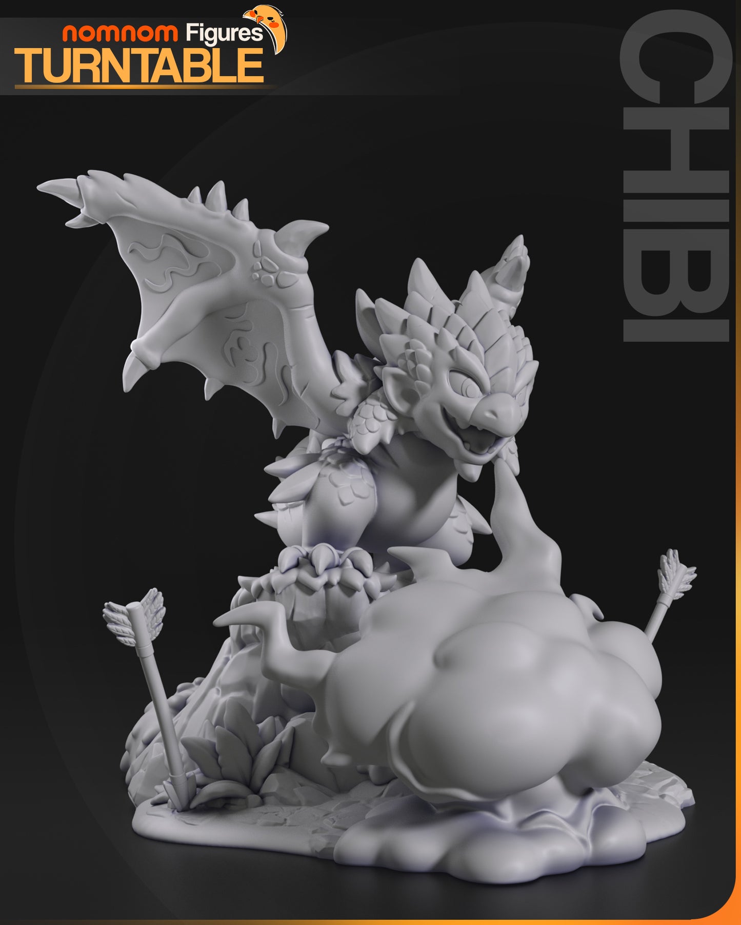 Unpainted Rathalos Chibi Nom Nom image 8
