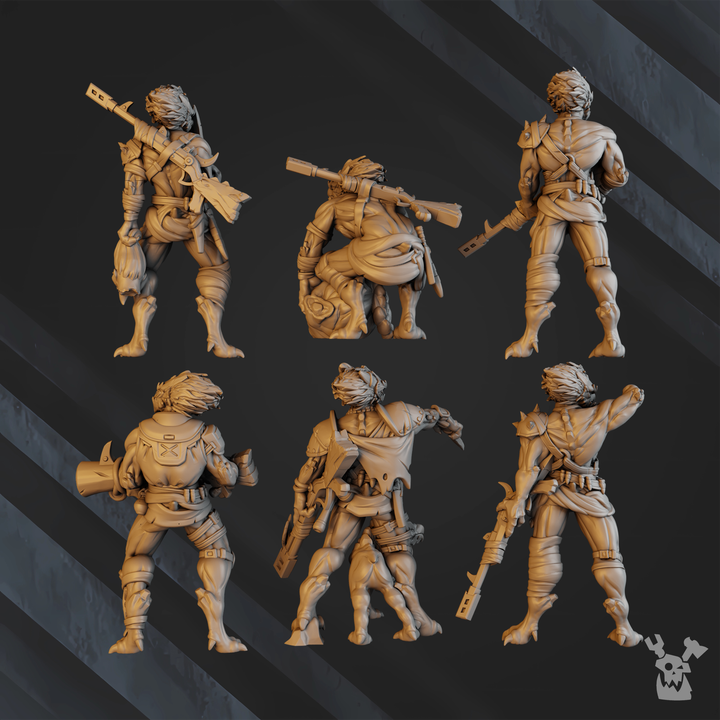 Unpainted-Anunnaki-Tribe-Hunters-Squad-1 image 2