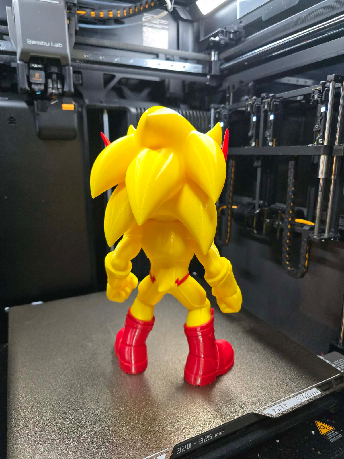 The Flash yellow FDM PETG 11 inch figure