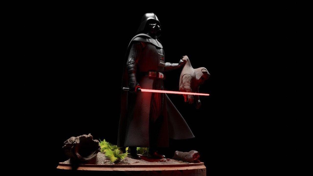 Unpainted Darth Vader and Anakin image 4