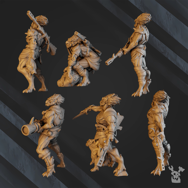 Unpainted-Anunnaki-Tribe-Hunters-Squad-1 image 3