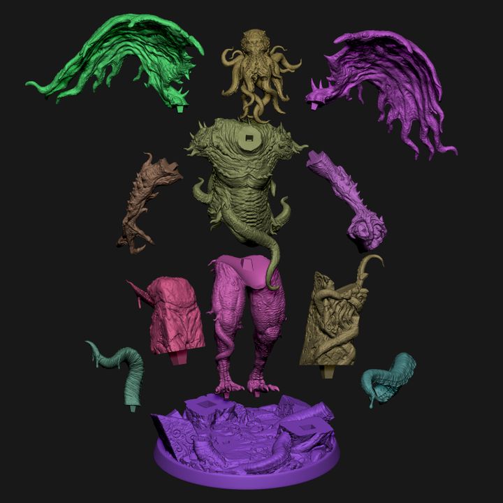 Unpainted Cthulhu - The Sleeper of R'lyeh