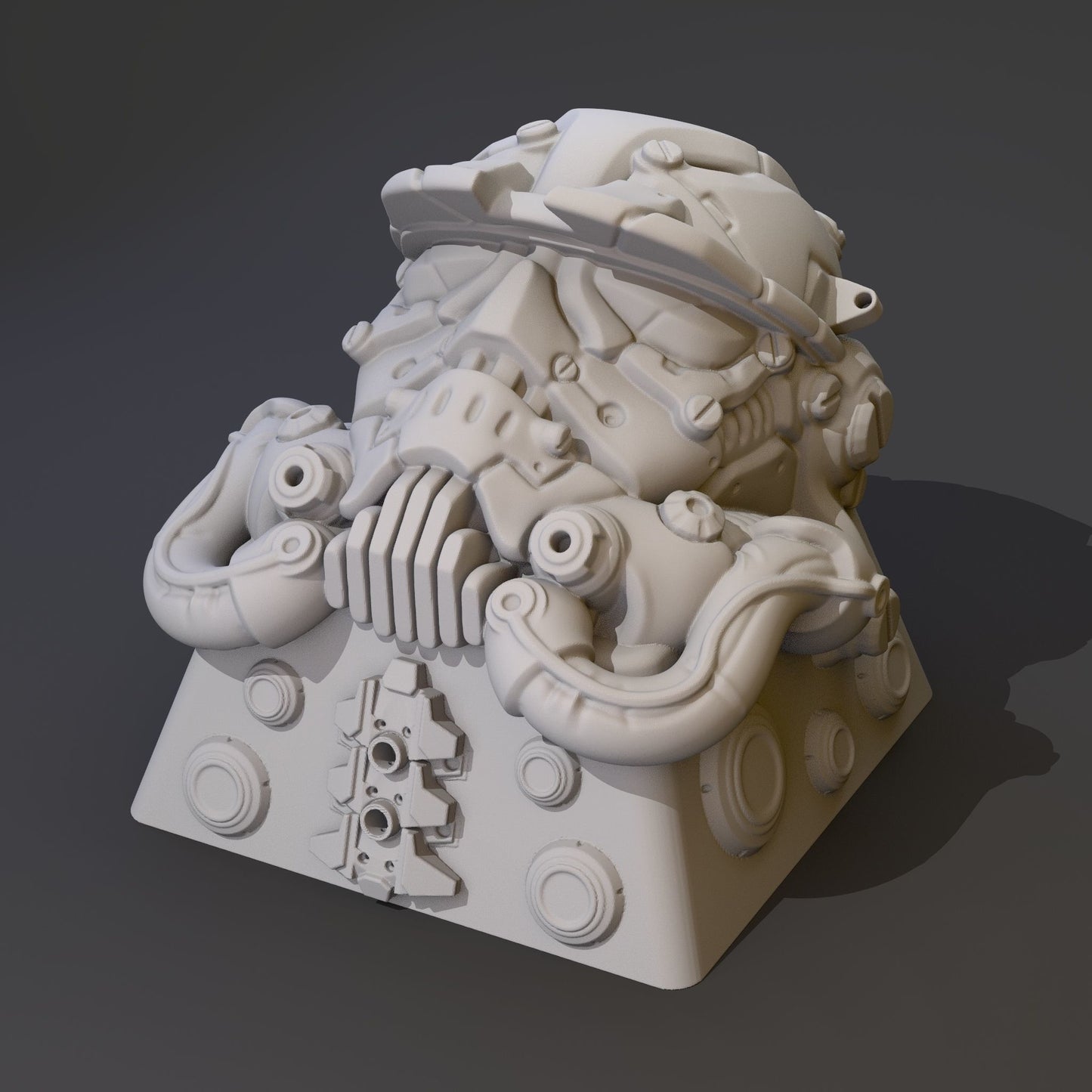 Unpainted Cyberpunk Trooper Key cap image 5