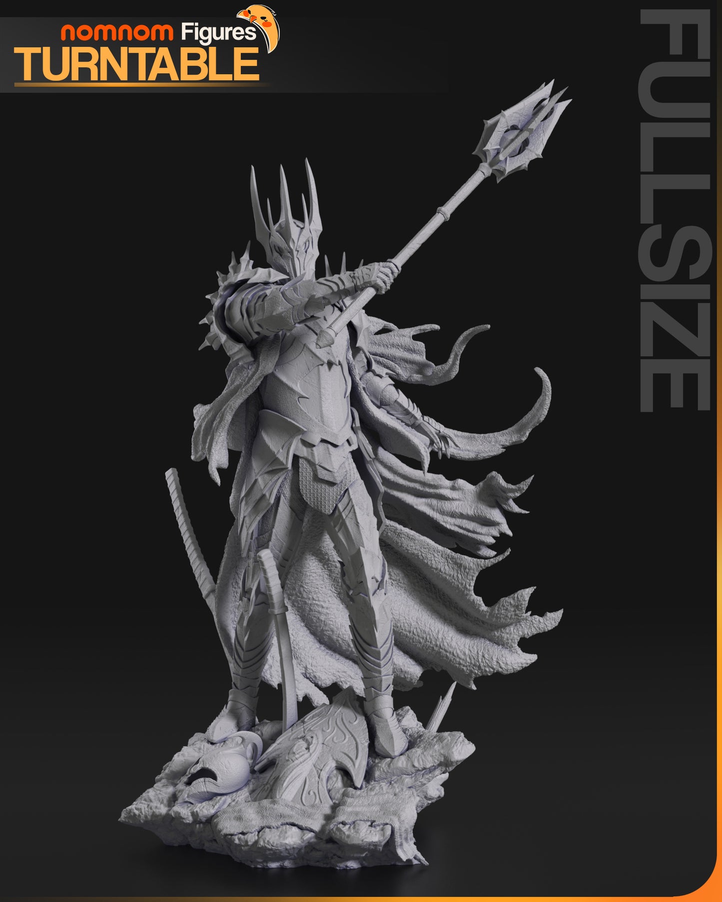 Unpainted Sauron LOTR image 4