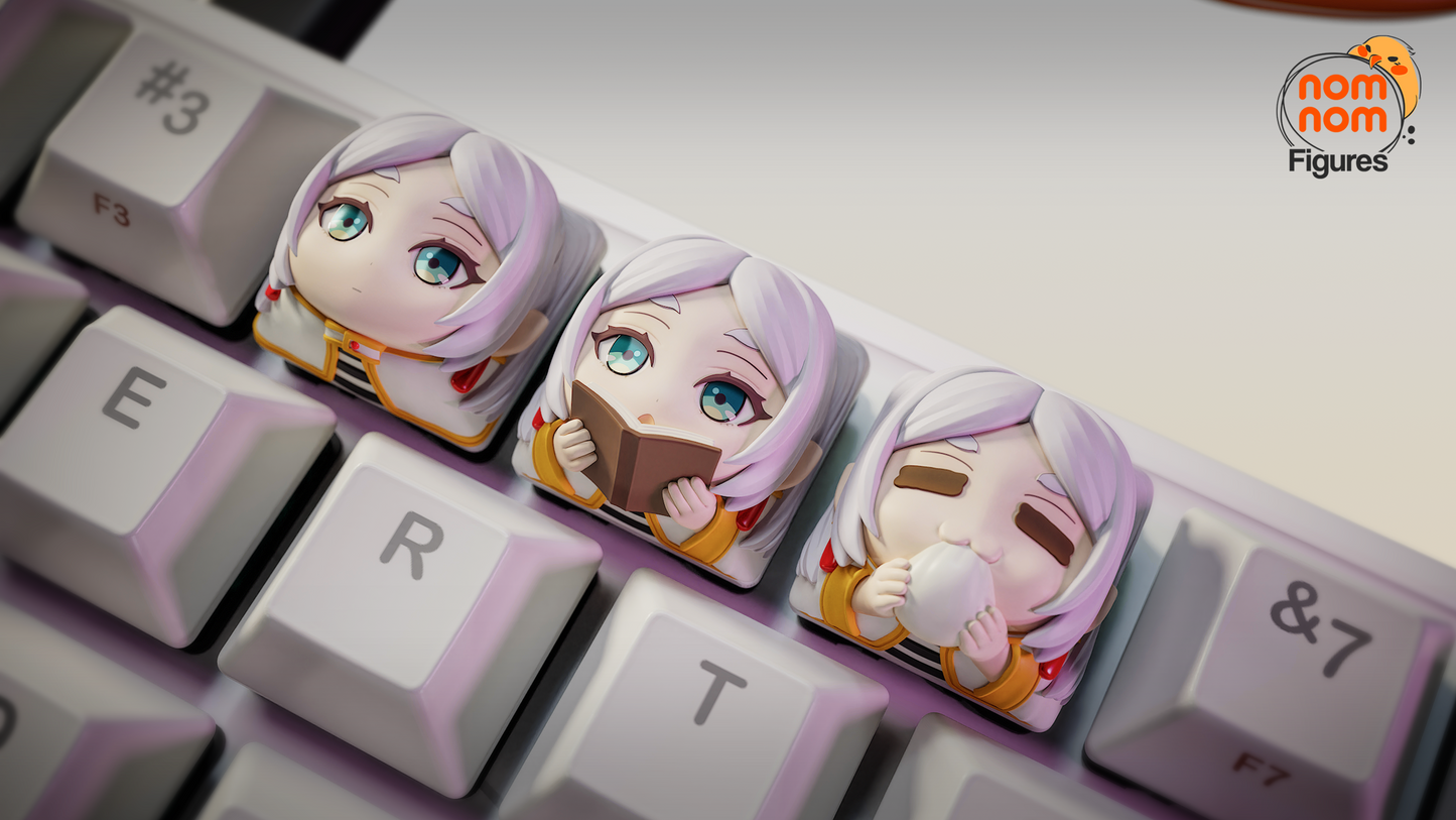 Unpainted Nom Nom Frieren Beyond Journey's End Key Caps image 2