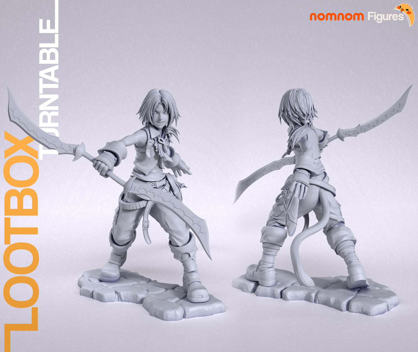 Unpainted Nom Nom Zidane Tribal FFIX image 2