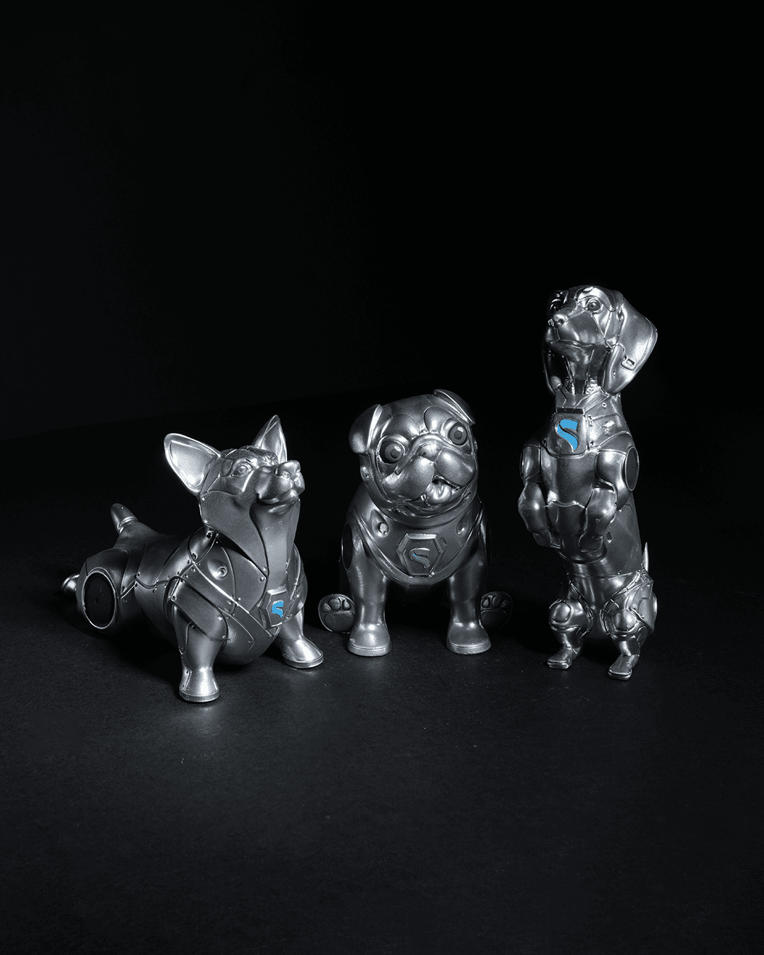 Unpainted Space Pooch Trio image 5