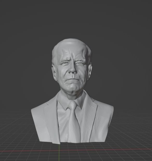 Unpainted Joe Biden Bust image 0