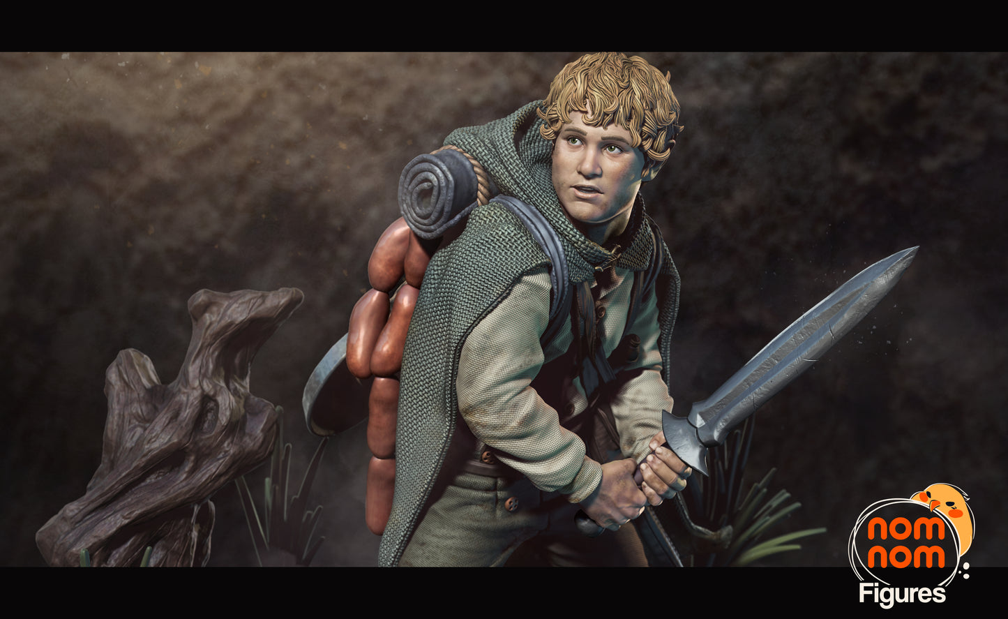 Unpainted Nom Nom Samwise Gamgee LOTR