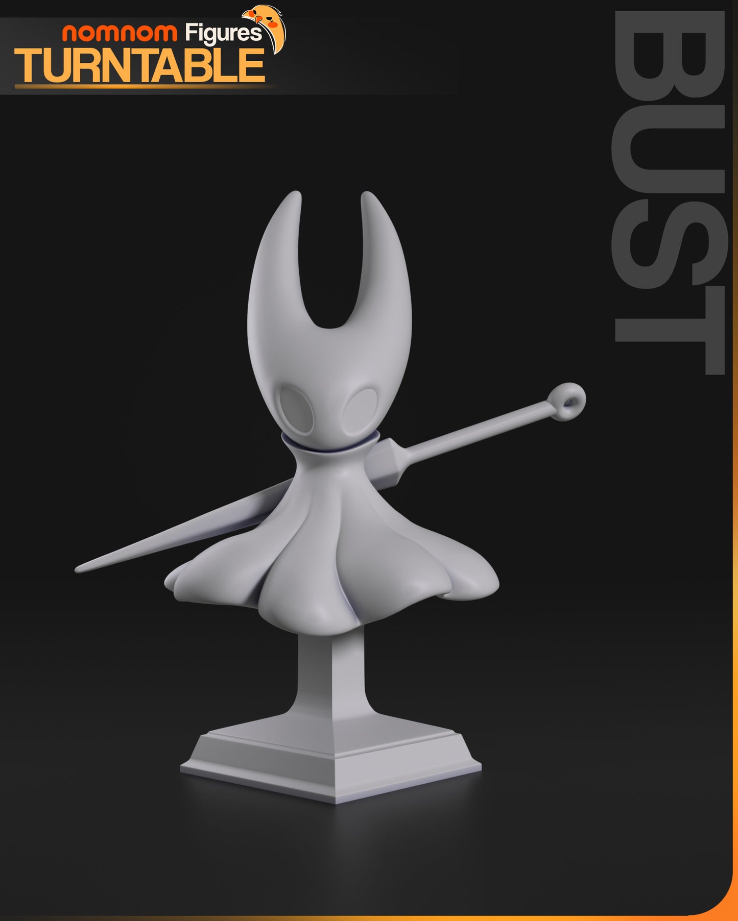 Unpainted Nom Nom Chibi Hornet Hollow Knight