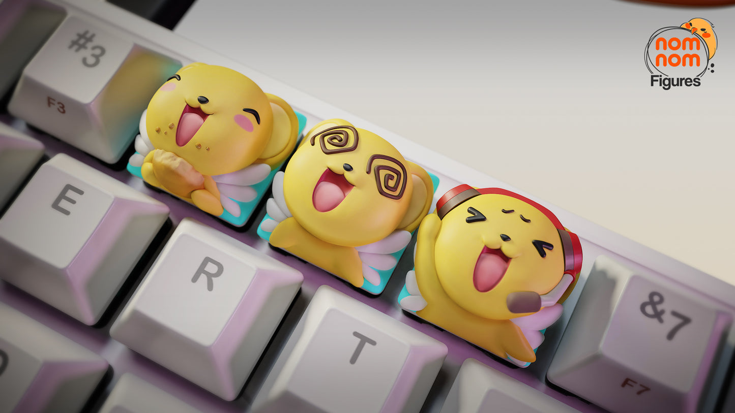 Unpainted Nom Nom Keroberos Card Captor Sakura Key Caps