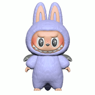 Unpainted Flying Labubu Look Alike Figurine