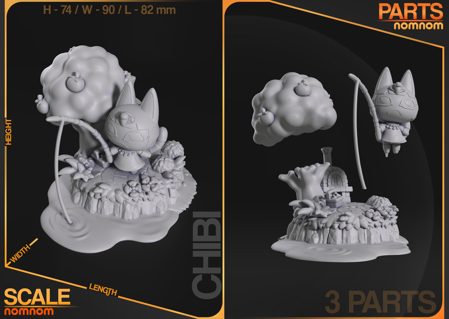 Unpainted Chibi Anka from Animal Crossing image 3