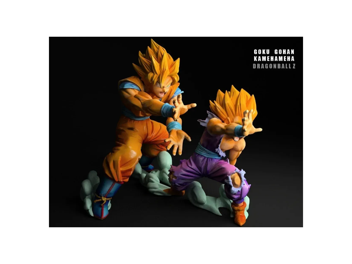Unpainted Gohan Goku Kameha image 3
