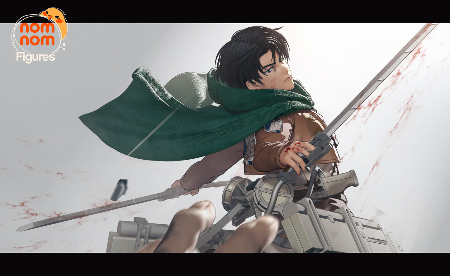 Unpainted Levi - Attack on Titan Model and Bust image 4