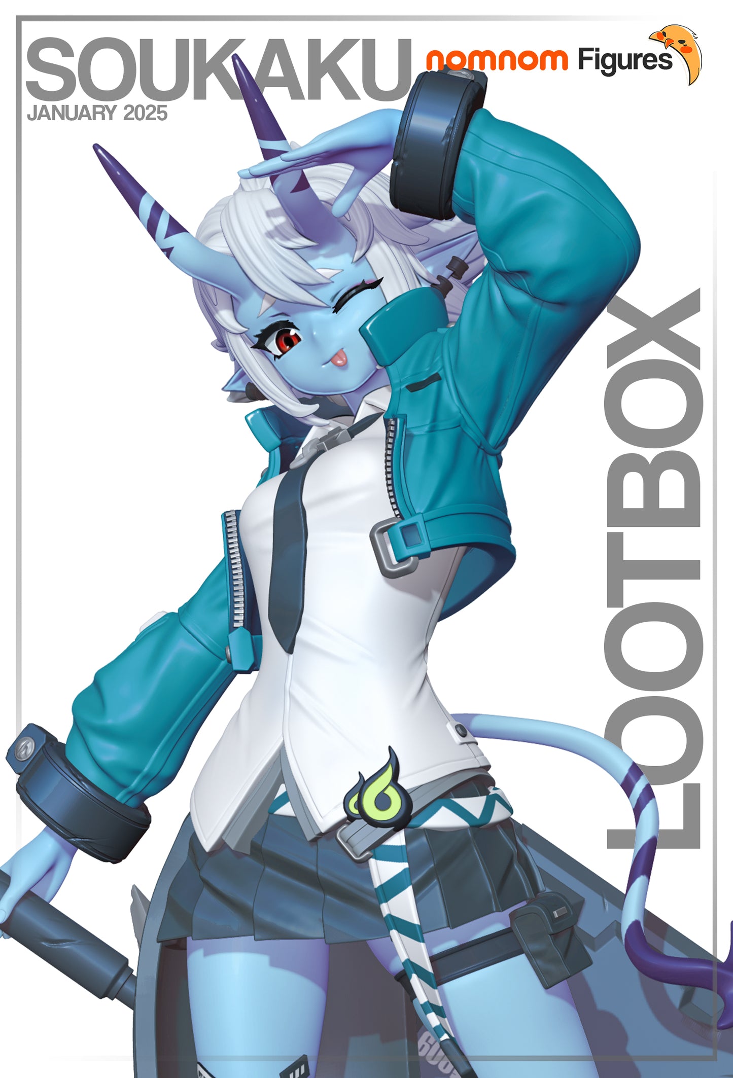 Unpainted SouKaku Zenless Zone Zero nom nom image 2