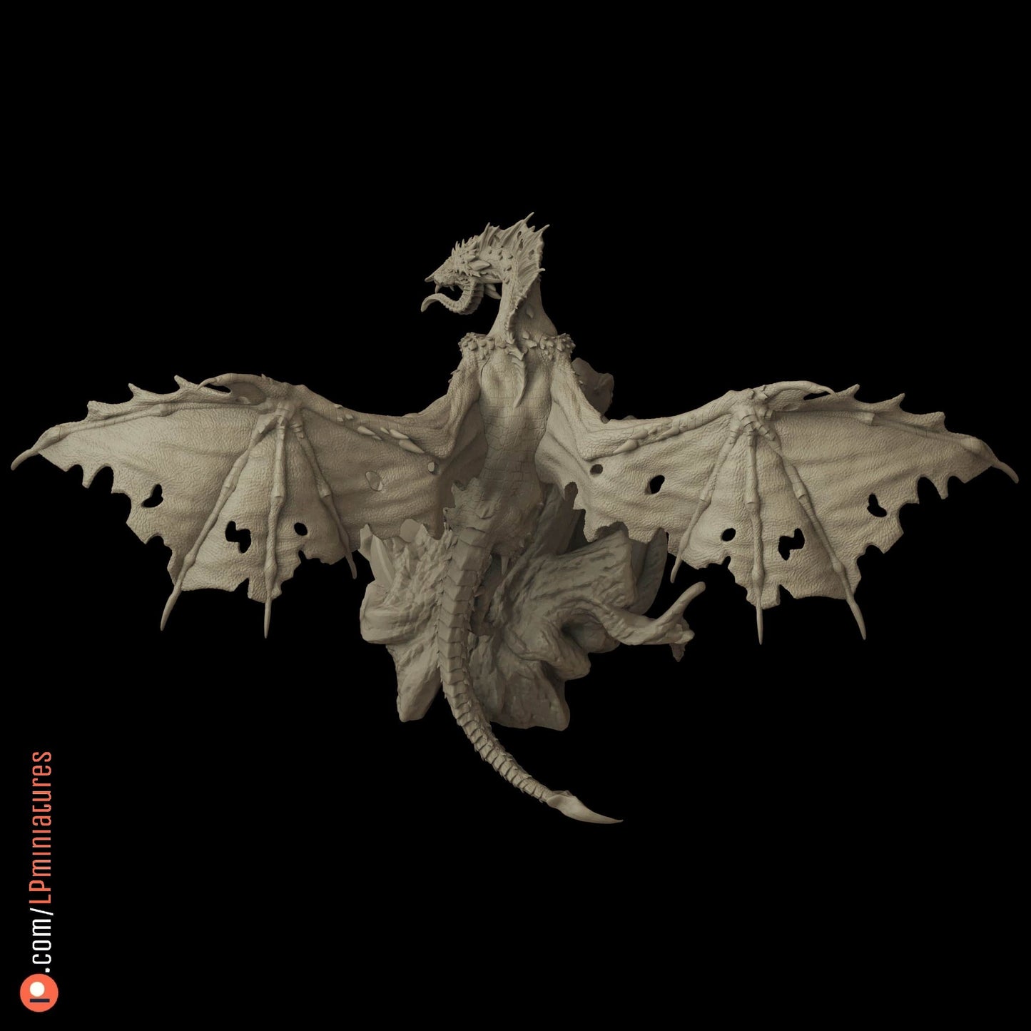 Unpainted BLACK DRAGON (FAN-MADE) BY LP MINIATURES (LPMINIATURES) image 4