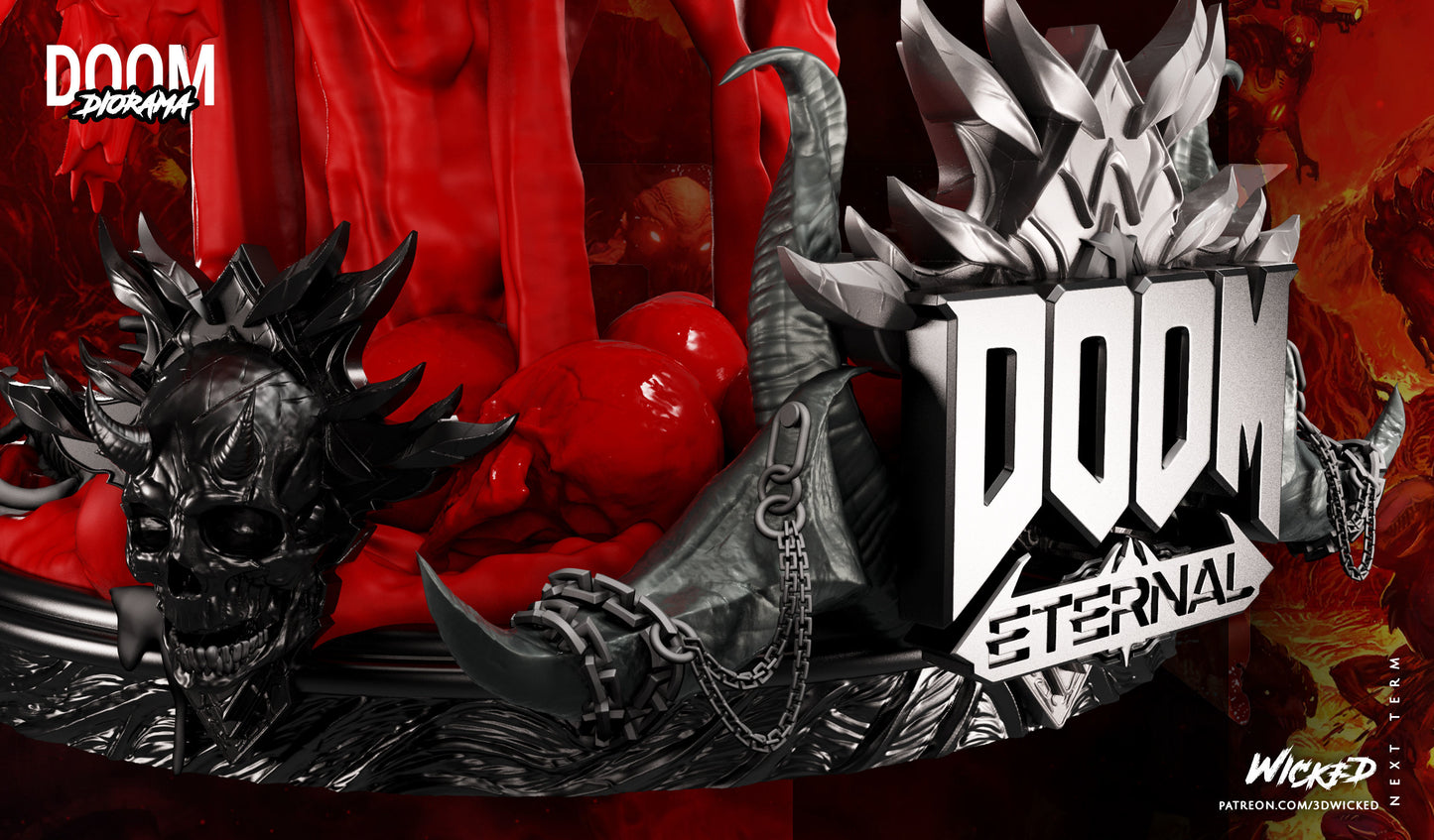 Unpainted Doom Guy Doom Eternal Dioramas image 6