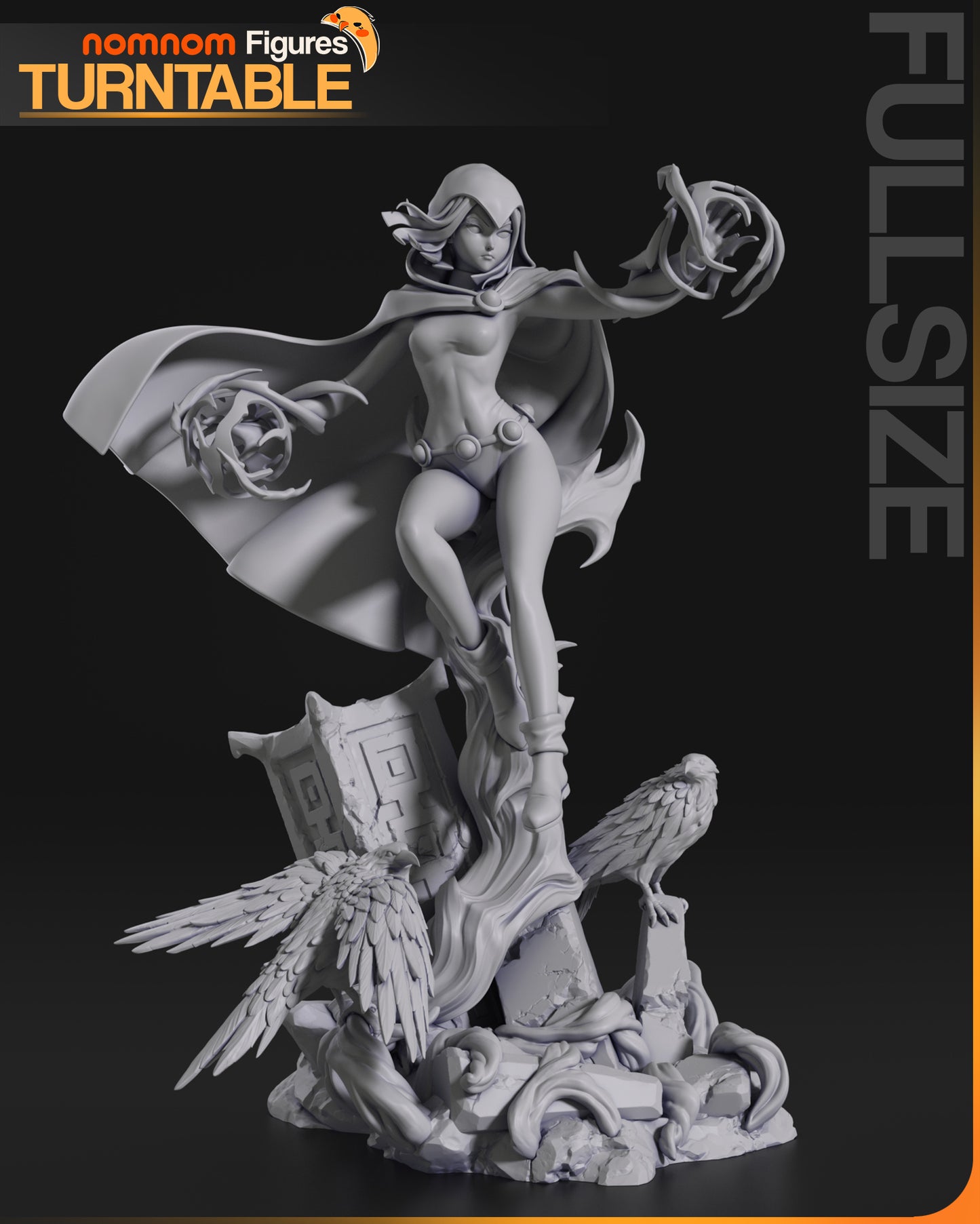 Unpainted Raven Teen Titan Nom Nom image 1